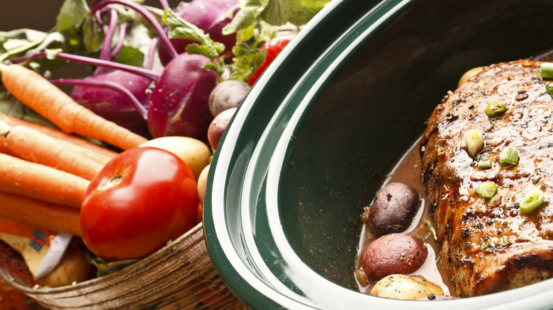 Stew in the slow cooker