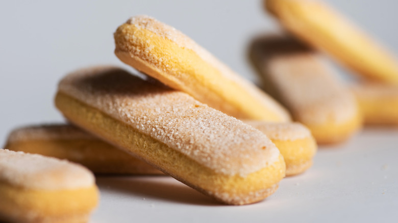 Ladyfingers on light background