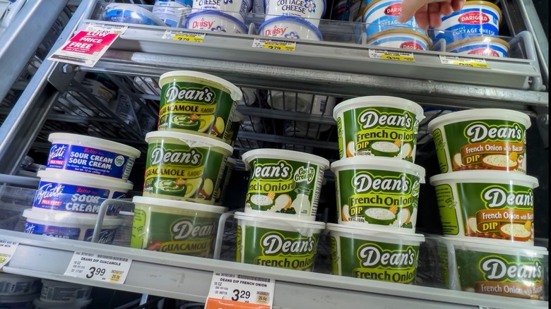 onion dip in store fridge