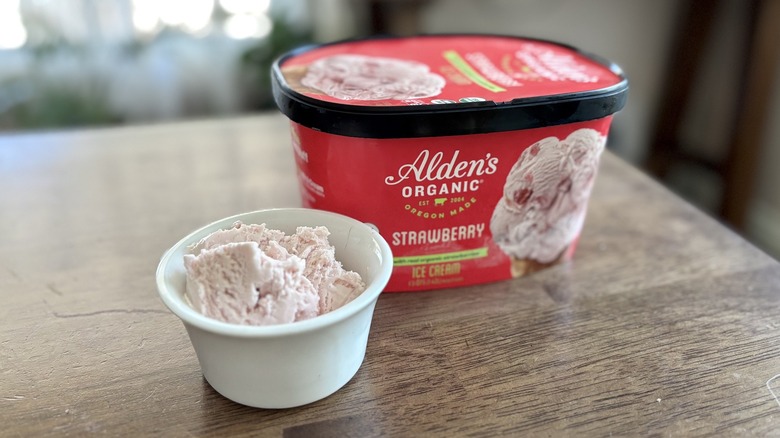 Alden's Organic Strawberry Ice Cream