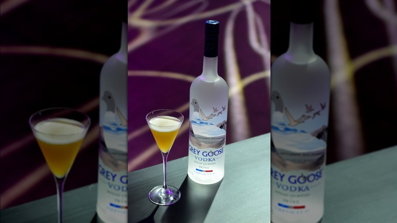 bottle of Grey Goose vodka