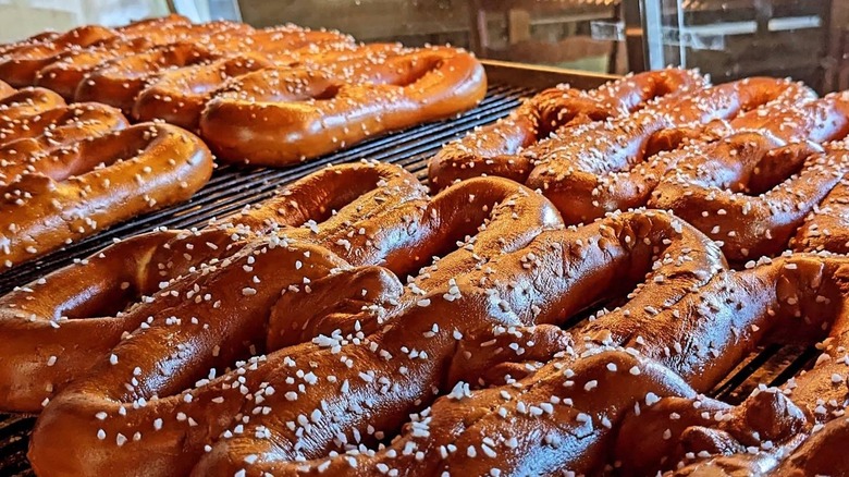 pretzels baked at Crofton's pretzels