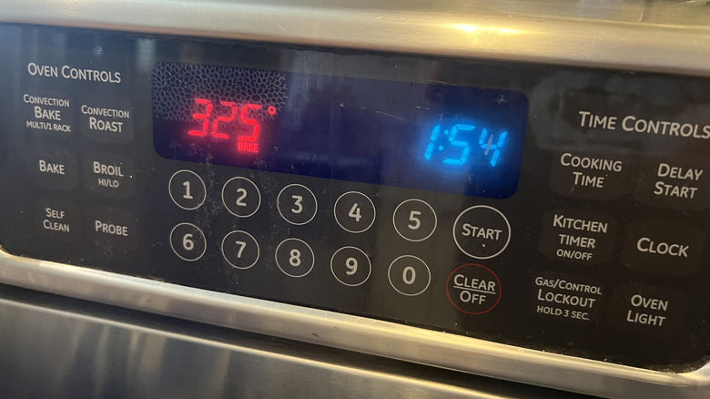 reduce oven temperature to 325 F