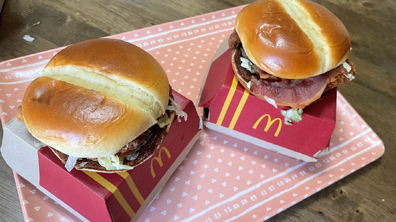 Two Hot Honey McCrispy Sandwiches.