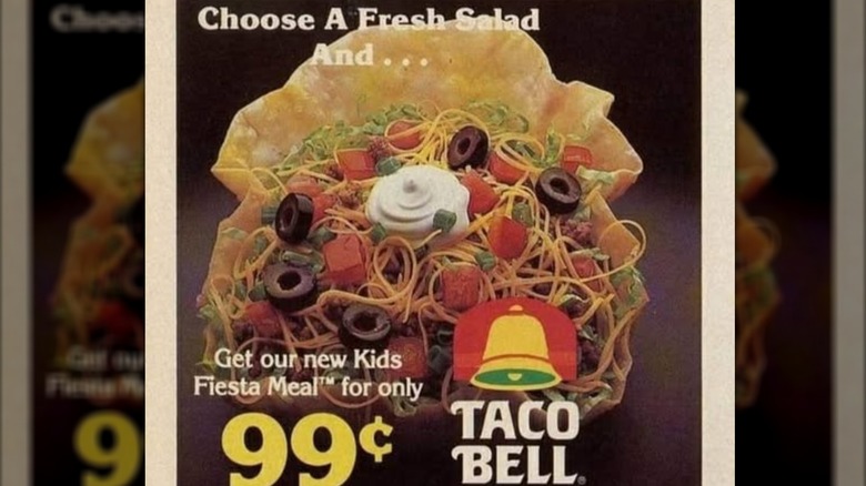 A Taco Bell ad from the 80s showing the Taco Salad