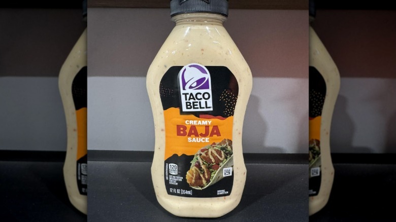 Bottle of Taco Bell Creamy Baja Sauce