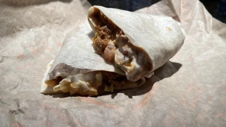 A Burrito Supreme from Taco Bell