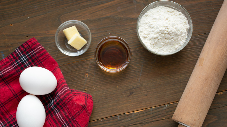 Ingredients for a pie