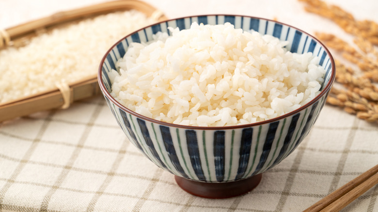 Bowl of white rice