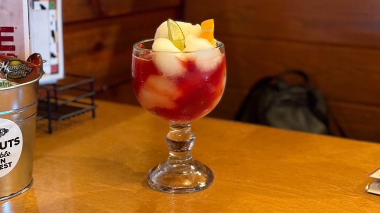 A Texas Roadhouse sangria margarita