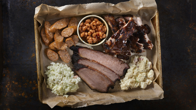 Southern barbecue platter