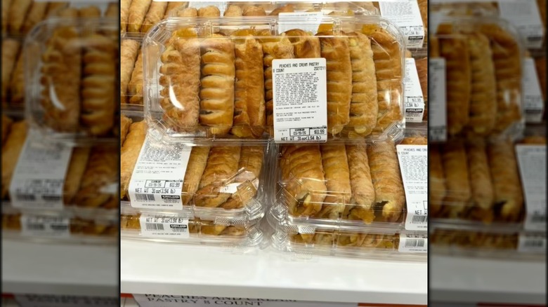 Peaches and cream pastry