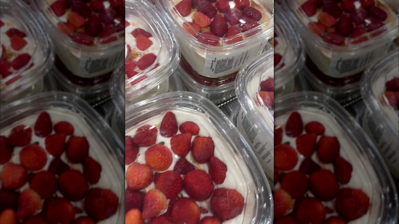 Costco strawberries and cream