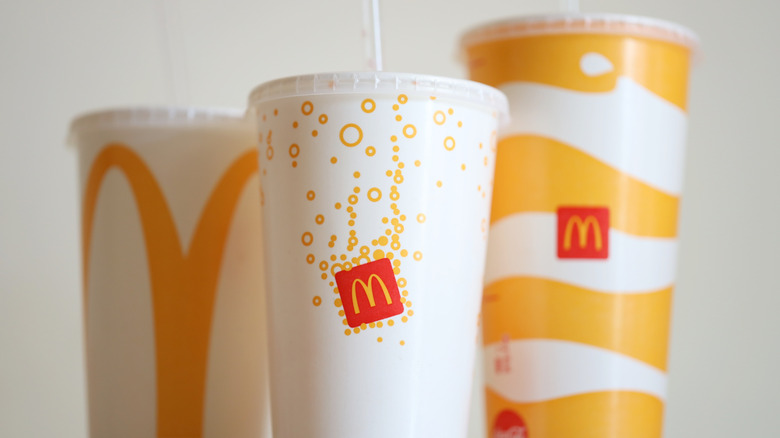 Three McDonalds sodas