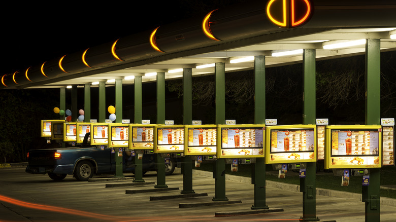 Drive-in lanes at a New Mexico Sonic