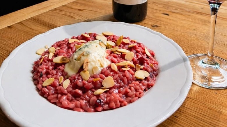 Beetroot risotto from Risotteria Melotti