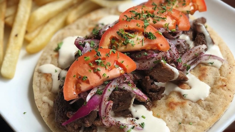 The beef gyro from Wheat's End Café