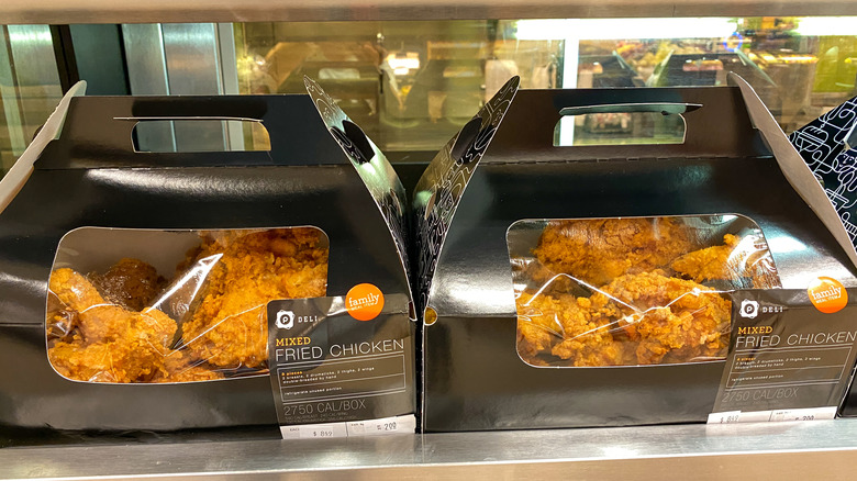 Boxes of fried chicken at Publix