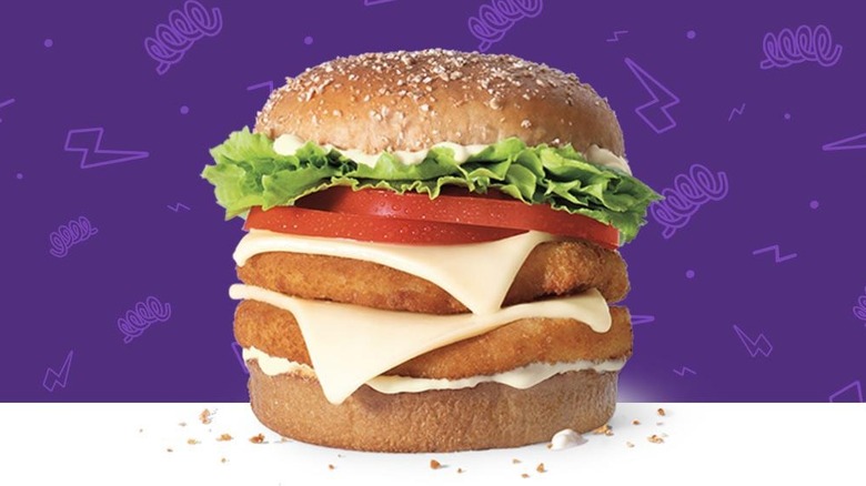 A Double Chicken Supreme sandwich from Jack in the Box