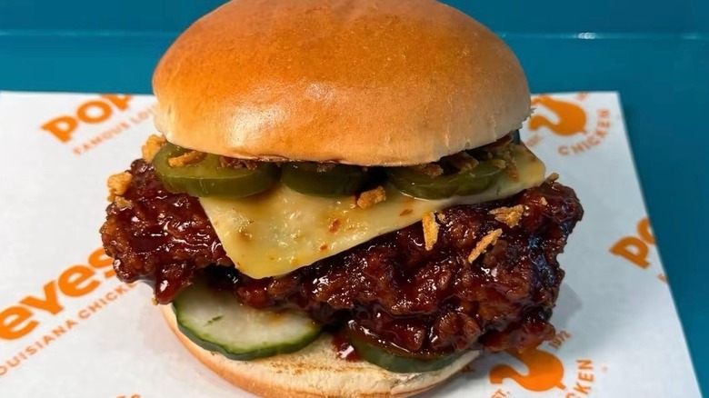 A Honey BBQ Chicken Sandwich at Popeye's