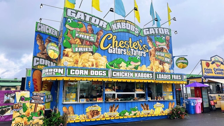 Chester's Gators & Taters food booth