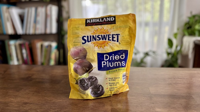 Kirkland Sunsweet Prunes on a table