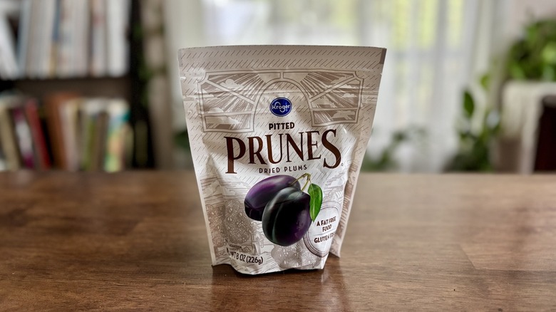 Kroger Prunes on a table