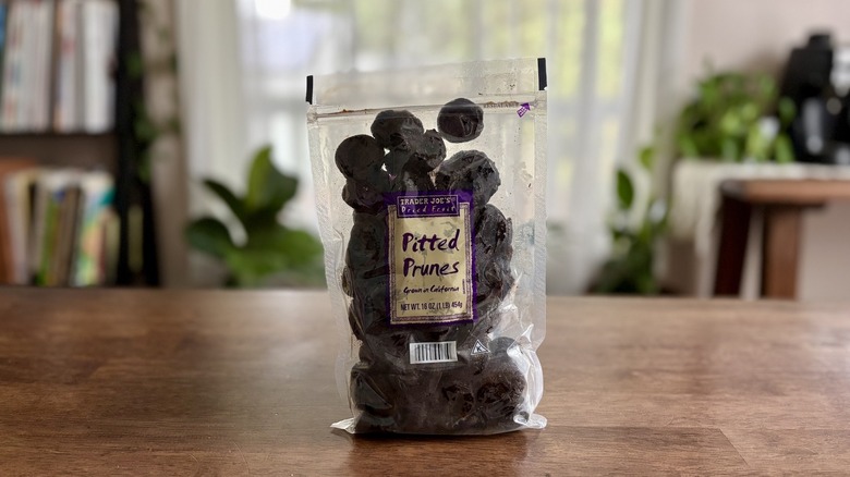 Trader Joe's Non-Sorbate Prunes on a table