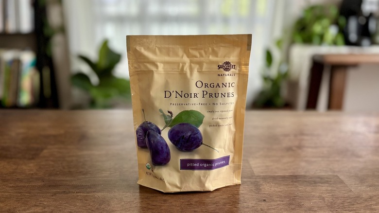 Sunsweet Natural Prunes on a table