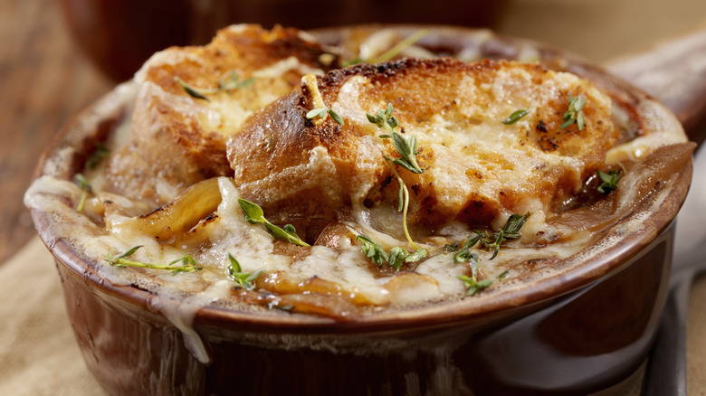 bowl of French onion soup