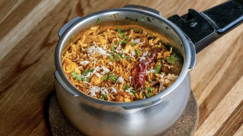 an indian dish from dhamaka