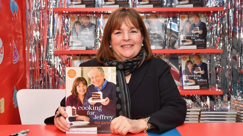 Ina Garten at a book signing for 