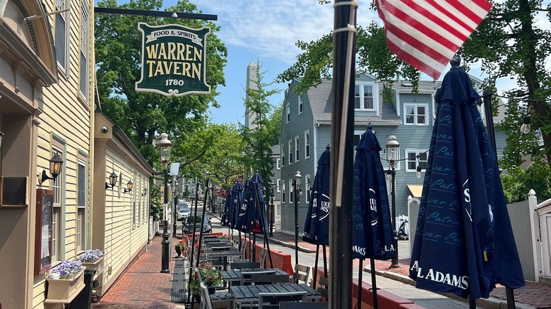 The exterior of The Warren Tavern