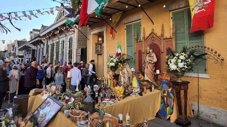 A shrine to Saint Joesph in New Orleans