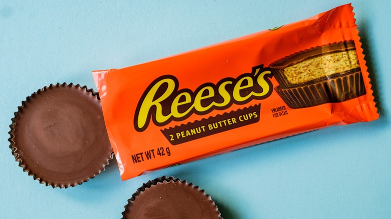 An opened package of Reese's Peanut Butter Cups