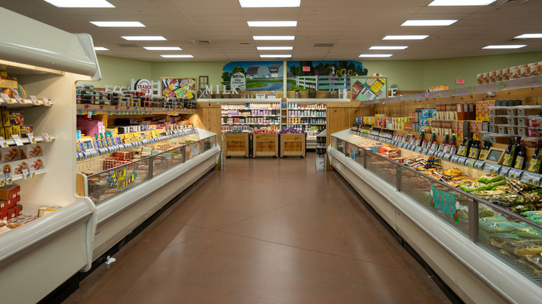 Aisle at Trader Joe's.