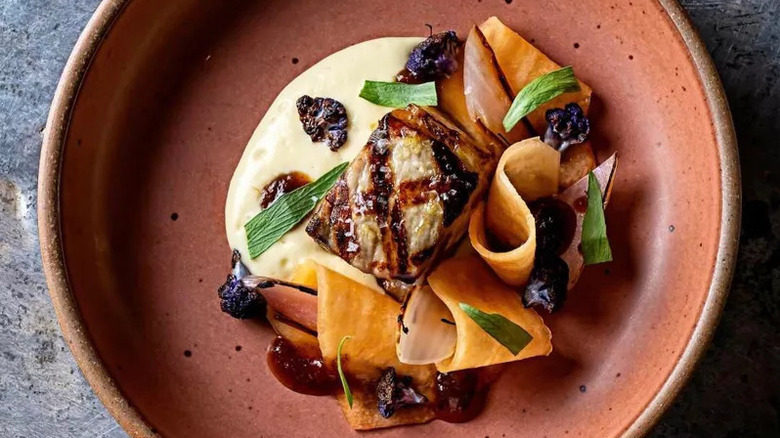 An artistically plated dish from Tail Up Goat