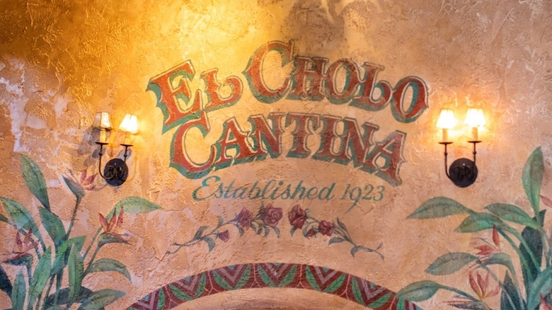 The wall of El Cholo's Original restaurant
