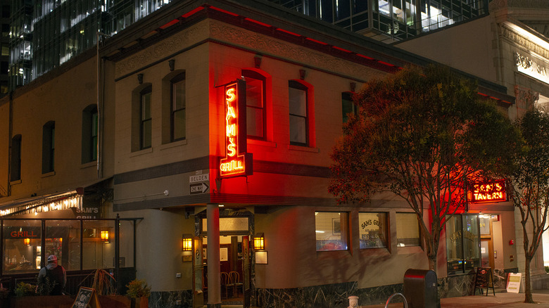 The exterior of Sam's Grill and Seafood Restaurant