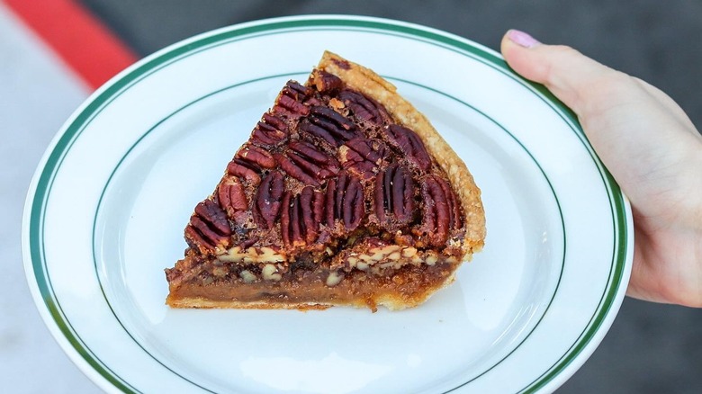 A piece of pecan pie from The Apple Pan