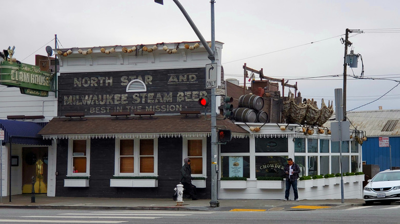The exterior of The Old Clam House