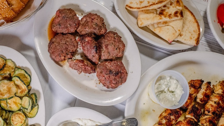 A variety of Greek dishes at Psistaria Greek Taverna