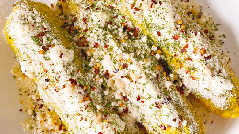 Street corn with cojita cheese