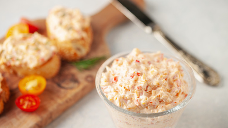 Pimento cheese in a bowl