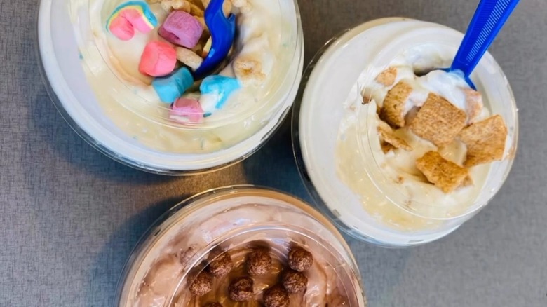 Three Culver's Cereal Concrete Mixers