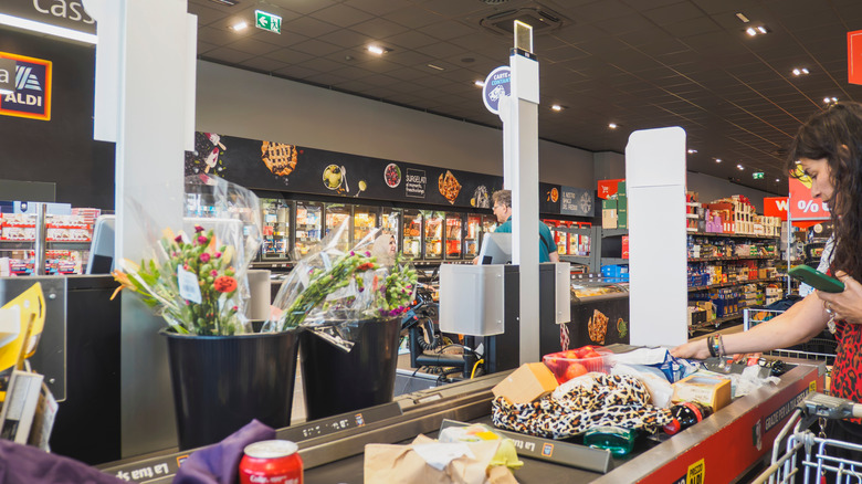 Inside of an Aldi store