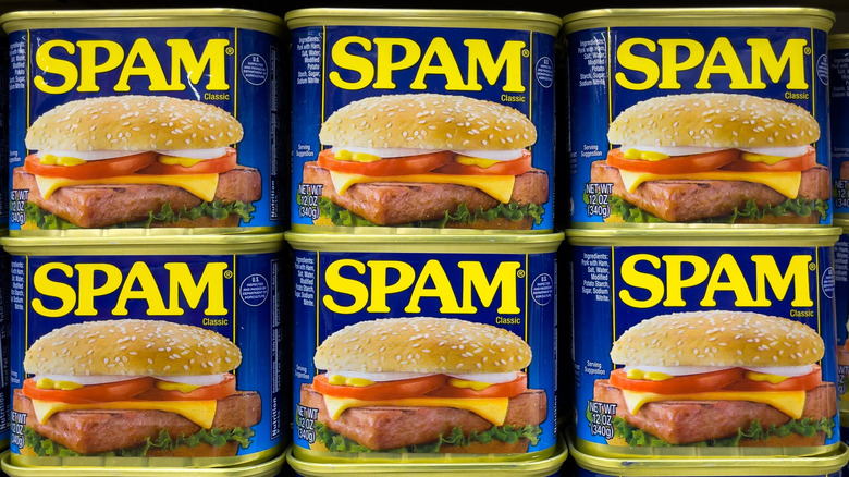 six cans of Spam