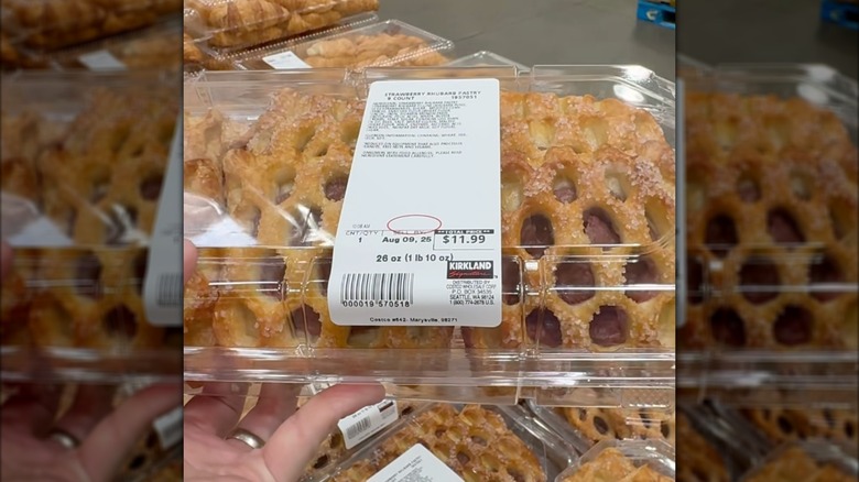 Box of strawberry rhubarb pastries