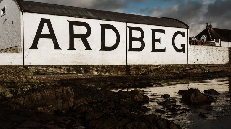 The Ardbeg distillery on the island of Islay