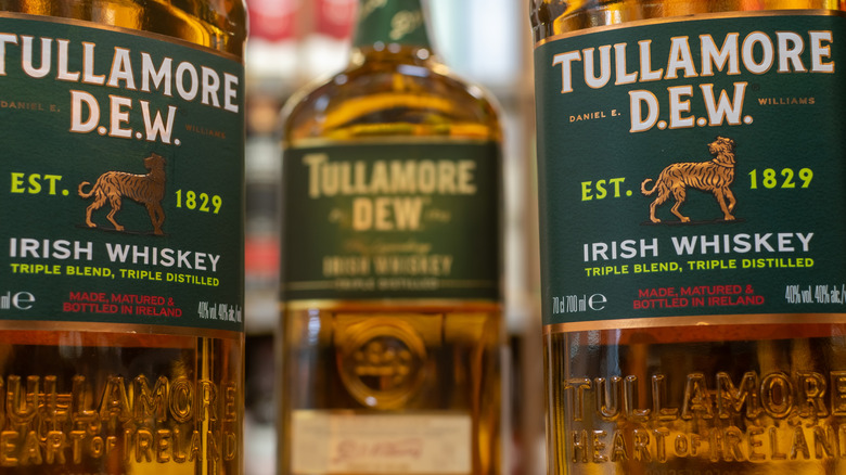 Bottles of Tullamore D.E.W.